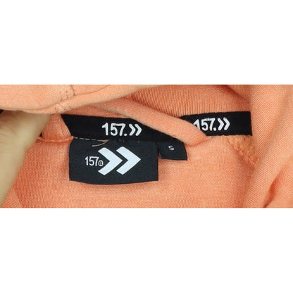 157 Women’s Orange S Full Zip Hooded Quick Dry Sports Hoodie