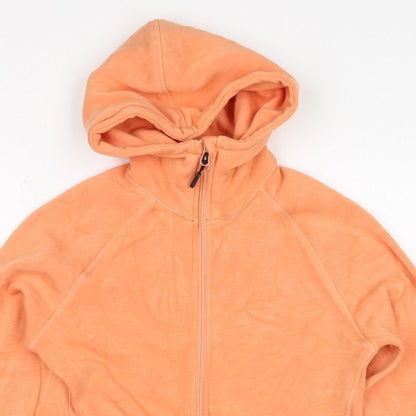 157 Women’s Orange S Full Zip Hooded Quick Dry Sports Hoodie