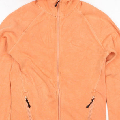 157 Women’s Orange S Full Zip Hooded Quick Dry Sports Hoodie