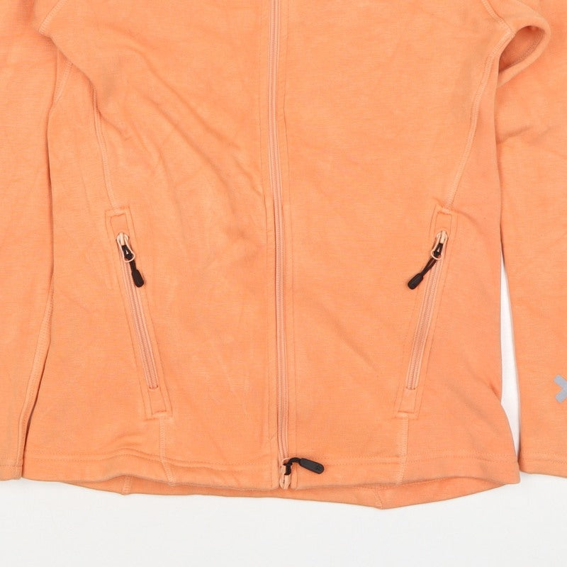 157 Women’s Orange S Full Zip Hooded Quick Dry Sports Hoodie