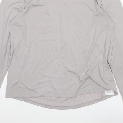 Nike Men’s Grey L Dri-FIT Long Sleeve Running Training Jersey Top