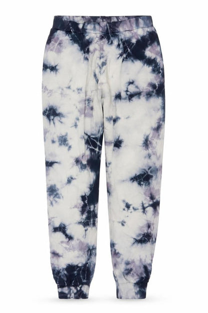 Noisy May Women Grey Tie Dye Cotton Jogger Trousers XS