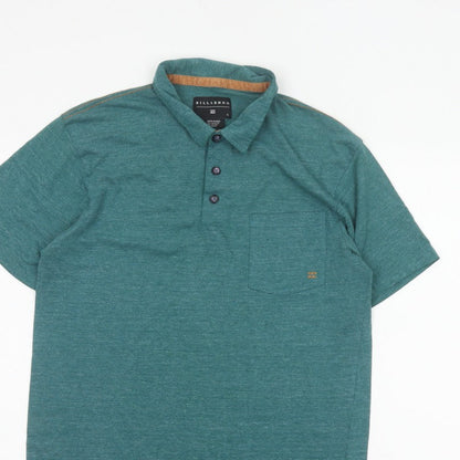 Additional view of Billabong Men's Green Marl Logo Pocket Polo Shirt, size L