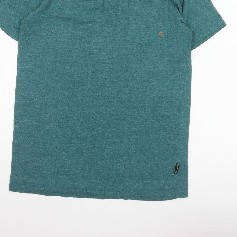 Additional view of Billabong Men's Green Marl Logo Pocket Polo Shirt, size L