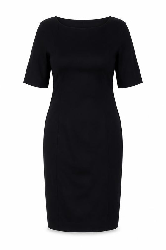 Amanda Wakeley Women’s Black UK 16 Midi Pencil Dress Zip
