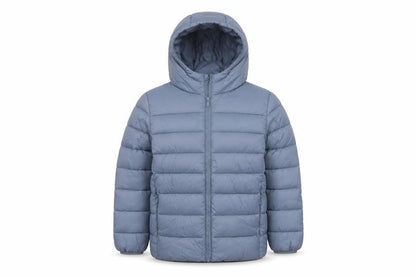 Marks and Spencer Boys Blue Age 8-9 Puffer Jacket Hooded Padded Full Zip