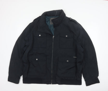 RJR.John Rocha Men’s Black 2XL Military Padded Zip Jacket