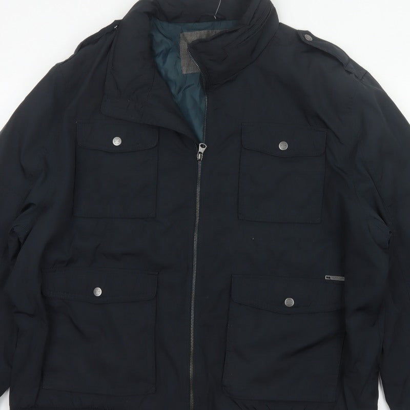 RJR.John Rocha Men’s Black 2XL Military Padded Zip Jacket