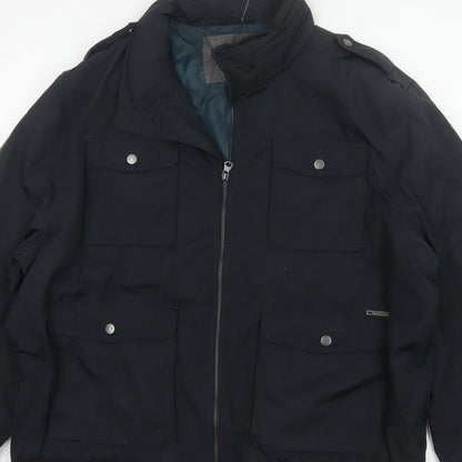 RJR.John Rocha Men’s Black 2XL Military Padded Zip Jacket
