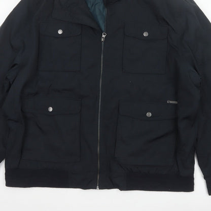 RJR.John Rocha Men’s Black 2XL Military Padded Zip Jacket