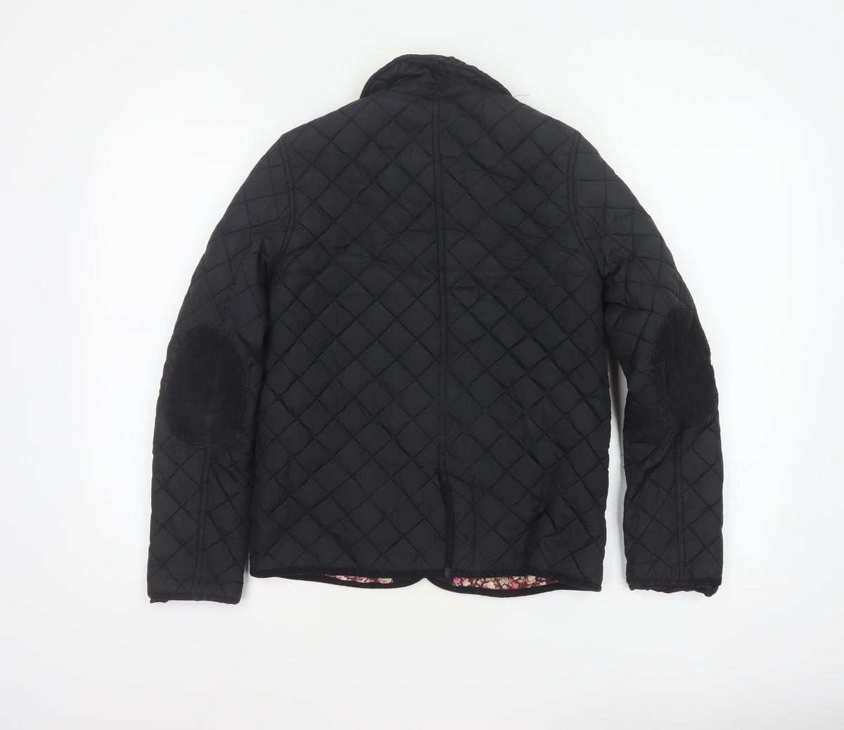 Hearts & Bows Women Black UK 6 Quilted Jacket Floral Lined