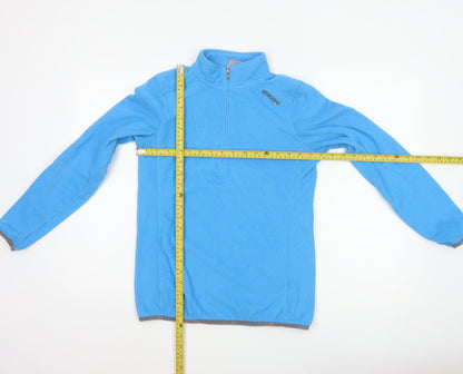 TOG24 Women’s Blue UK 8 1/4 Zip Fleece Pullover Sweatshirt