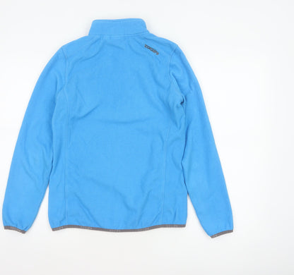 TOG24 Women’s Blue UK 8 1/4 Zip Fleece Pullover Sweatshirt