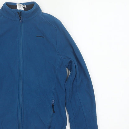 Quechua Boys Blue 10-11 Years Basic Fleece Jacket Full Zip