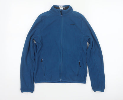 Quechua Boys Blue 10-11 Years Basic Fleece Jacket Full Zip