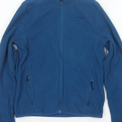 Quechua Boys Blue 10-11 Years Basic Fleece Jacket Full Zip