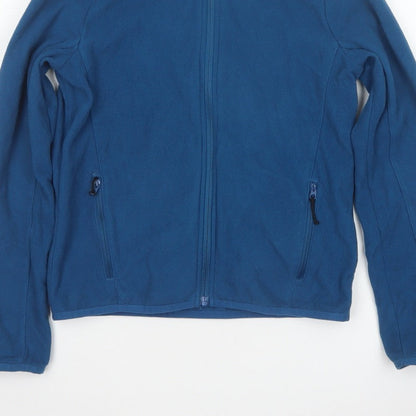 Quechua Boys Blue 10-11 Years Basic Fleece Jacket Full Zip