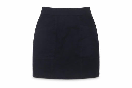 Massimo Dutti Women Navy Wool Blend UK 14 High Rise Pencil Mini Skirt