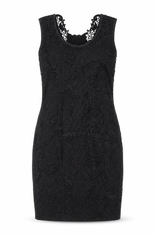Pussycat London Women’s Black UK 12 Bodycon Floral Lace Dress