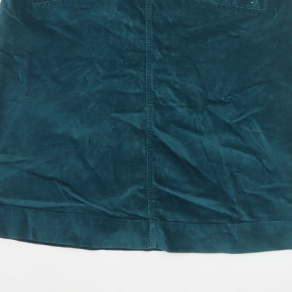 Mistral Women Green UK 14 Velvet Mini Straight Pencil Skirt