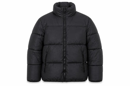 Zara Men Black M Puffer Jacket Quilted Full Zip Insulated