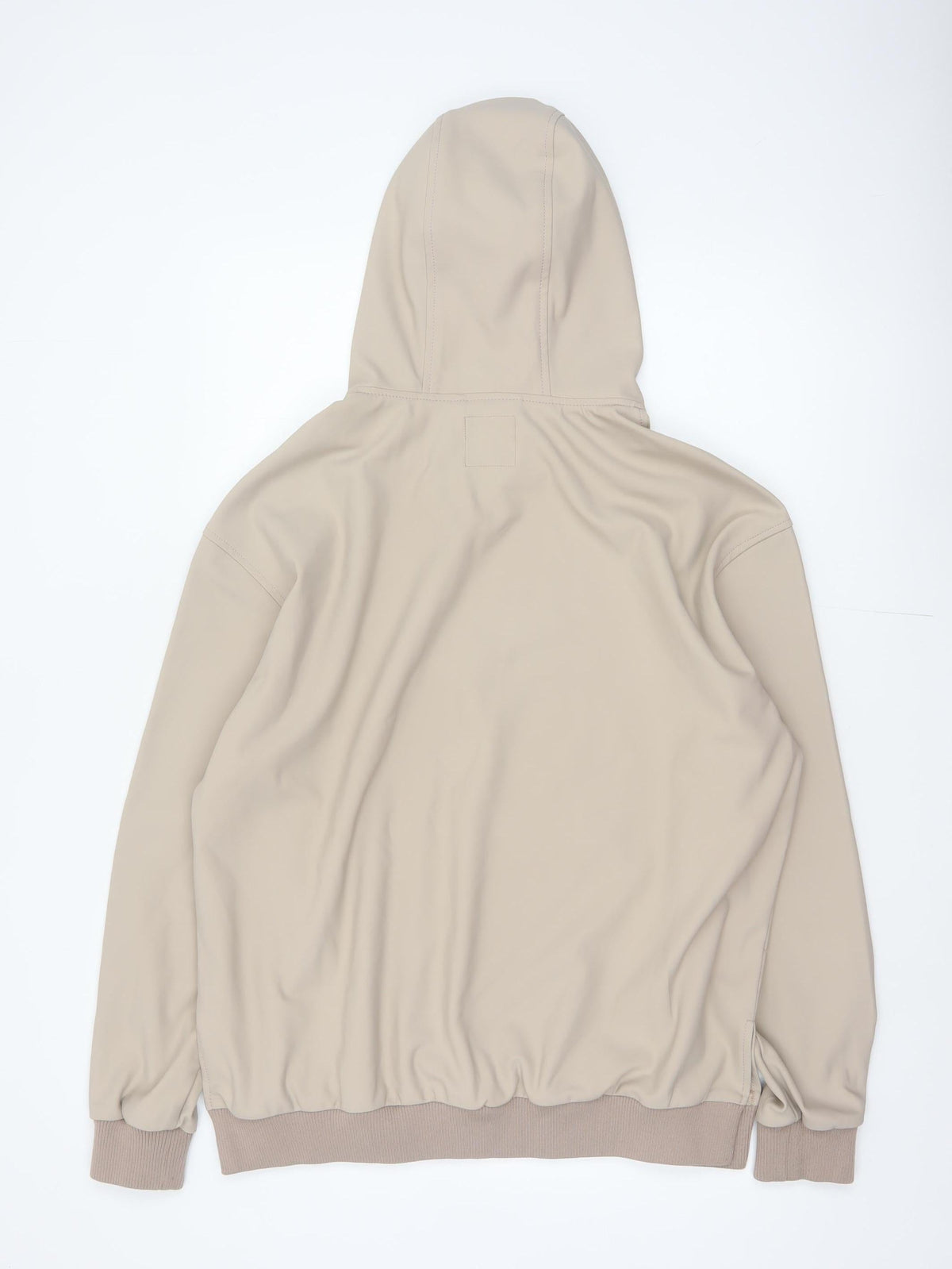Zara Men Beige M dnwr. Logo Pullover Hooded Sweatshirt