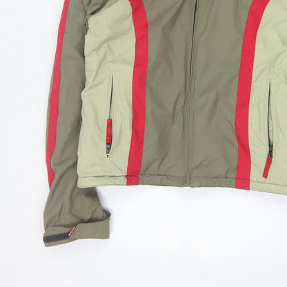 Roxy Women’s Green Red Size 16 Hooded Waterproof Ski Jacket
