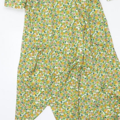Zara Women Multicoloured Floral Long Shirt Dress 2XL Ruffle Collar