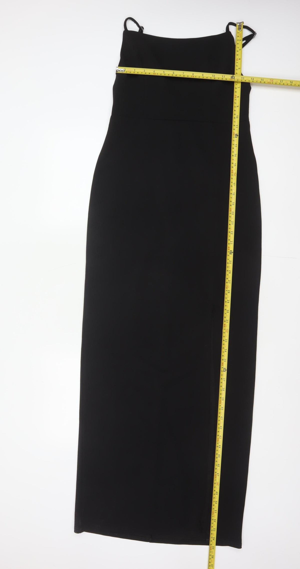 Club L London Women Black UK 12 Bodycon Long Strappy Evening Maxi Dress