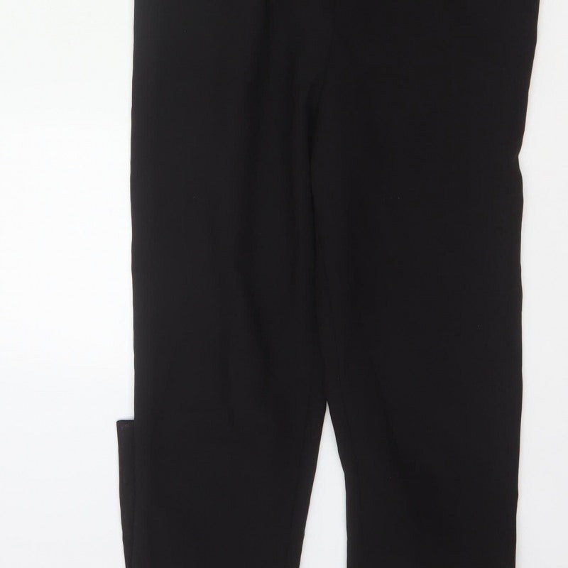 ASOS Tall Women Black UK 12 Belted Wrap Wide-Leg Jumpsuit