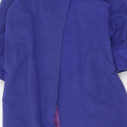 Lampert London Women’s Purple UK 12 Wool Cashmere Long Overcoat