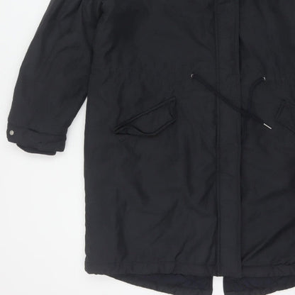 By Very Women’s Black Size 16 Long Hooded Parka Coat