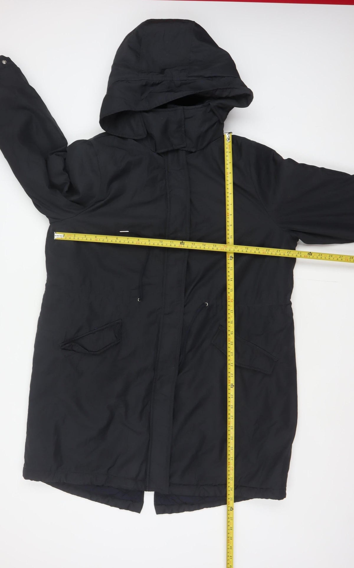 By Very Women’s Black Size 16 Long Hooded Parka Coat