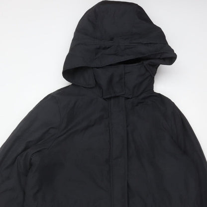 By Very Women’s Black Size 16 Long Hooded Parka Coat
