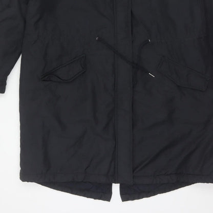 By Very Women’s Black Size 16 Long Hooded Parka Coat