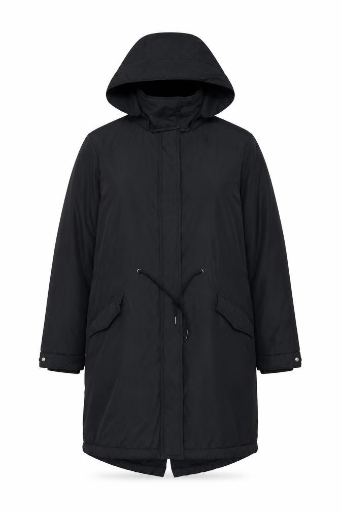 By Very Women’s Black Size 16 Long Hooded Parka Coat