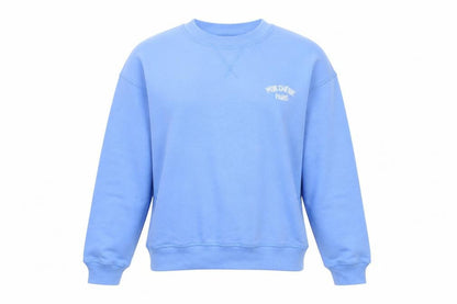 H&M Women Blue XS Pullover Sweatshirt Mon Chérie Paris Crew Neck