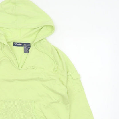 Catalina Women Green Size 14 Pullover Hoodie Drawstring Pockets