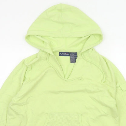 Catalina Women Green Size 14 Pullover Hoodie Drawstring Pockets