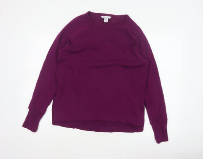 Athleta Women’s Purple XS Basic Crew Neck Raglan Long Sleeve Sweatshirt