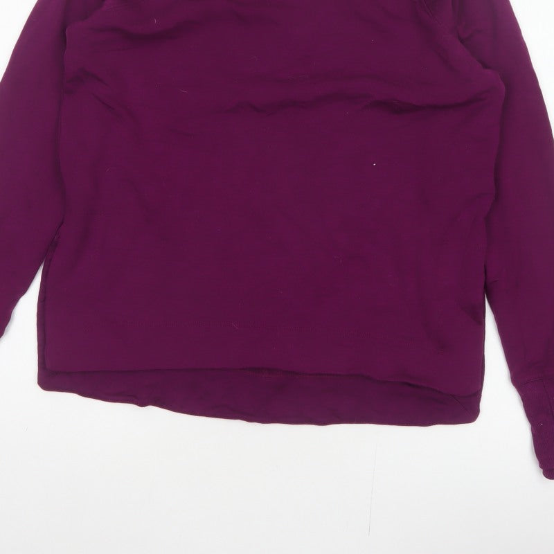 Athleta Women’s Purple XS Basic Crew Neck Raglan Long Sleeve Sweatshirt