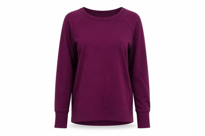 Athleta Women’s Purple XS Basic Crew Neck Raglan Long Sleeve Sweatshirt