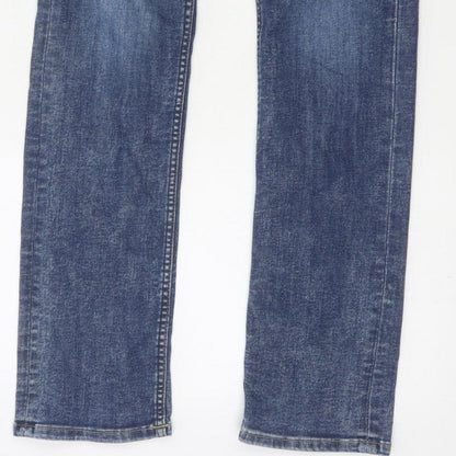 L.O.G.G. Men’s Blue W30 Slim Straight Medium Wash Stretch Jeans