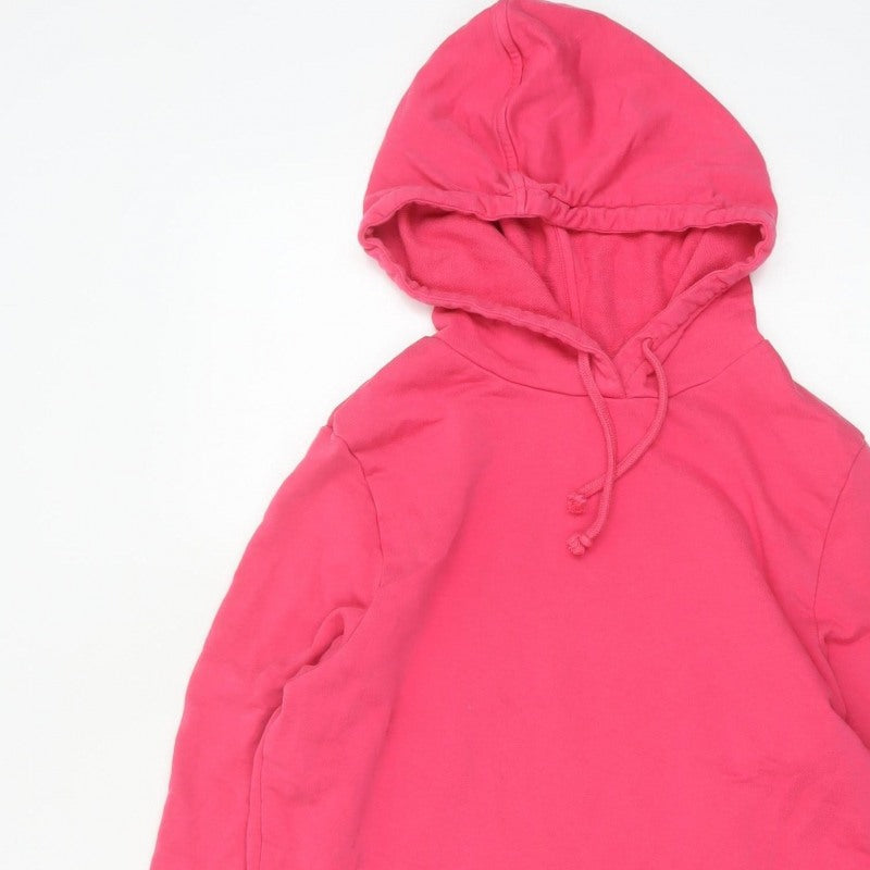 Marks and Spencer Women’s Pink Size 14 Hooded Drawstring Sweatshirt Jacket