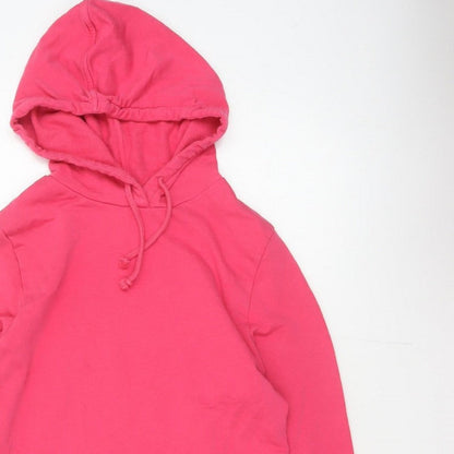 Marks and Spencer Women’s Pink Size 14 Hooded Drawstring Sweatshirt Jacket