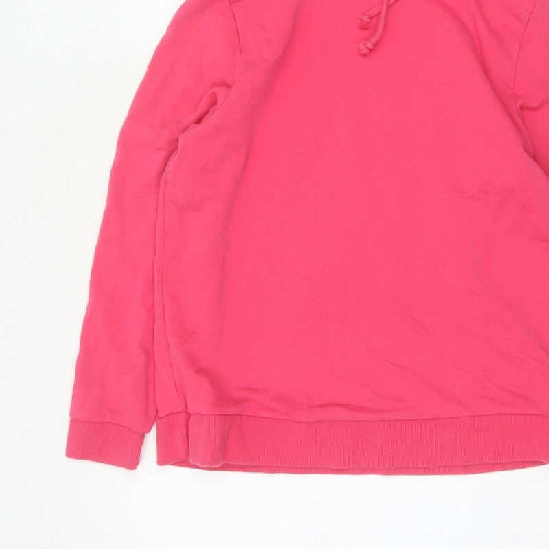 Marks and Spencer Women’s Pink Size 14 Hooded Drawstring Sweatshirt Jacket