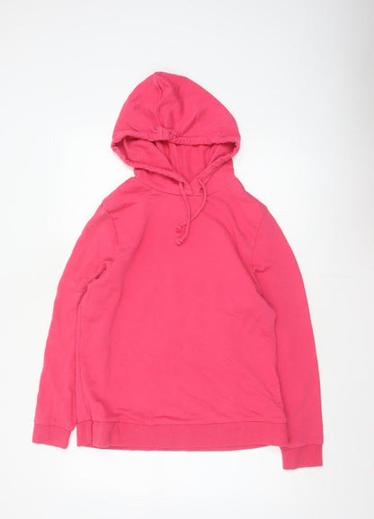 Marks and Spencer Women’s Pink Size 14 Hooded Drawstring Sweatshirt Jacket