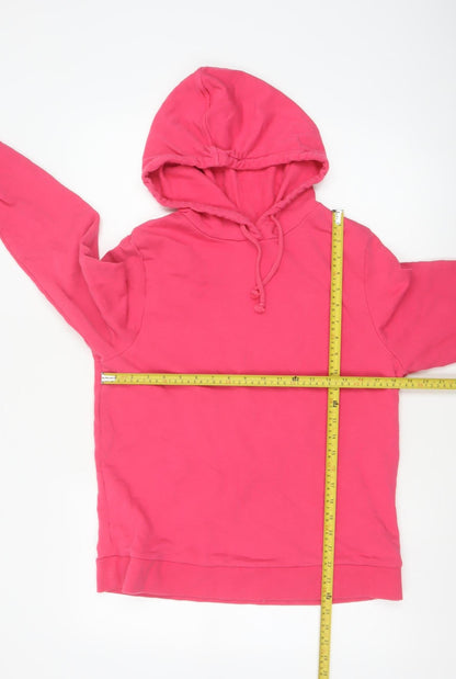 Marks and Spencer Women’s Pink Size 14 Hooded Drawstring Sweatshirt Jacket