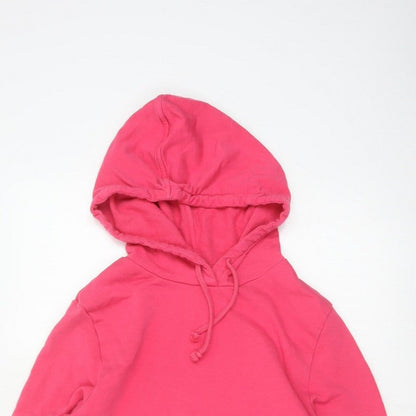 Marks and Spencer Women’s Pink Size 14 Hooded Drawstring Sweatshirt Jacket