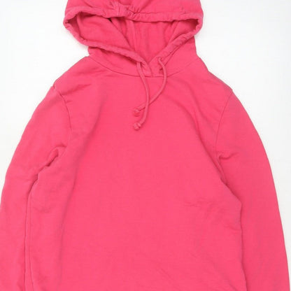 Marks and Spencer Women’s Pink Size 14 Hooded Drawstring Sweatshirt Jacket